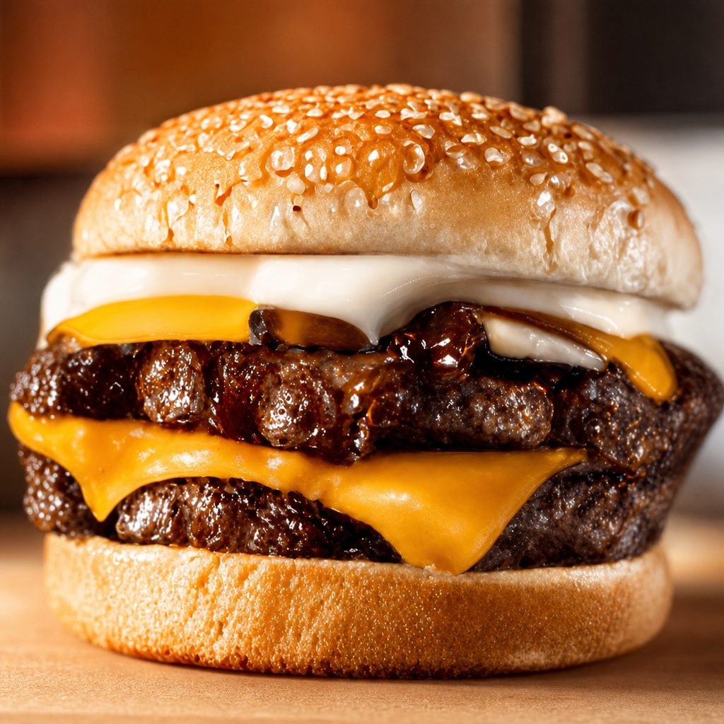 Double Bacon Cheese Burger.