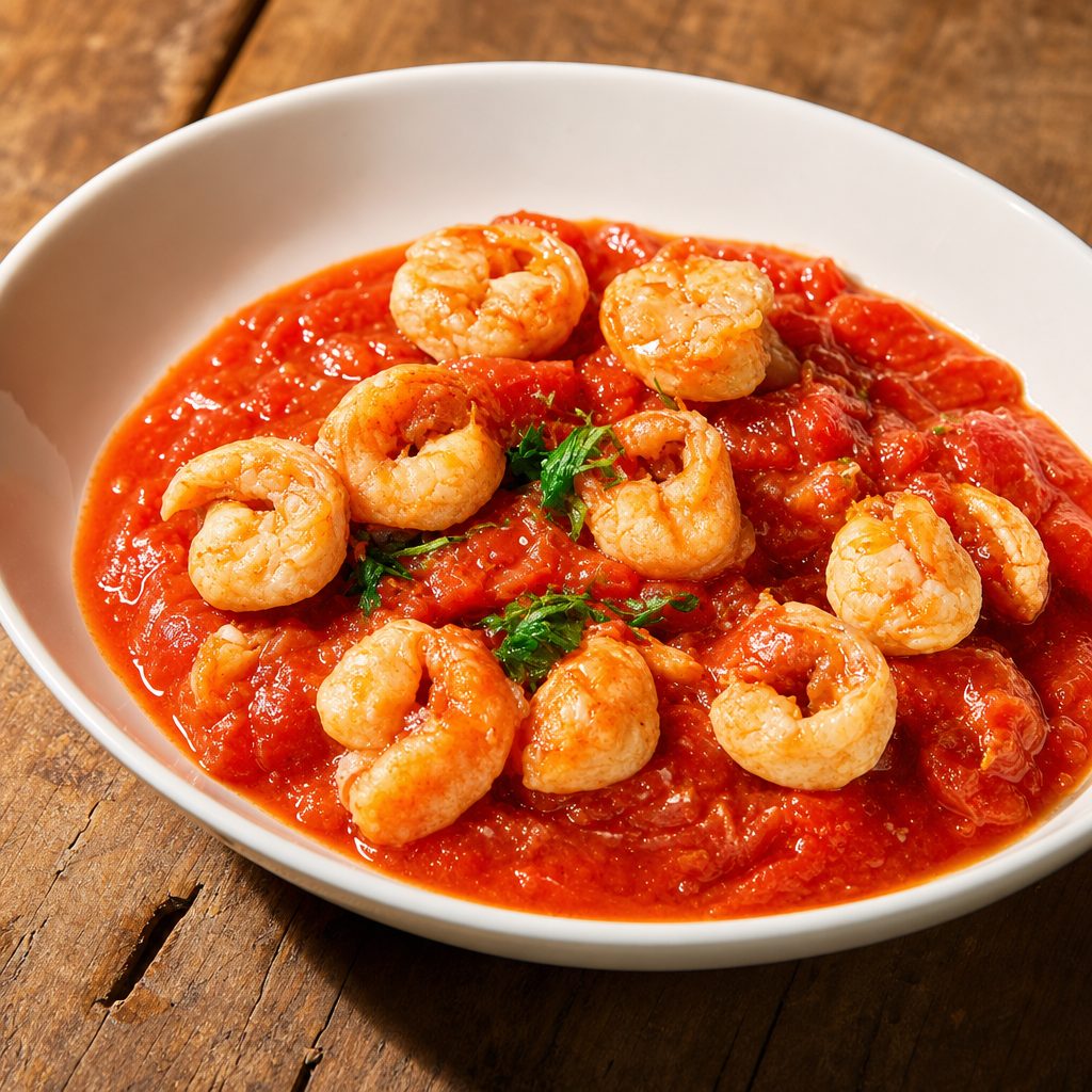 Shrimp Marinara.