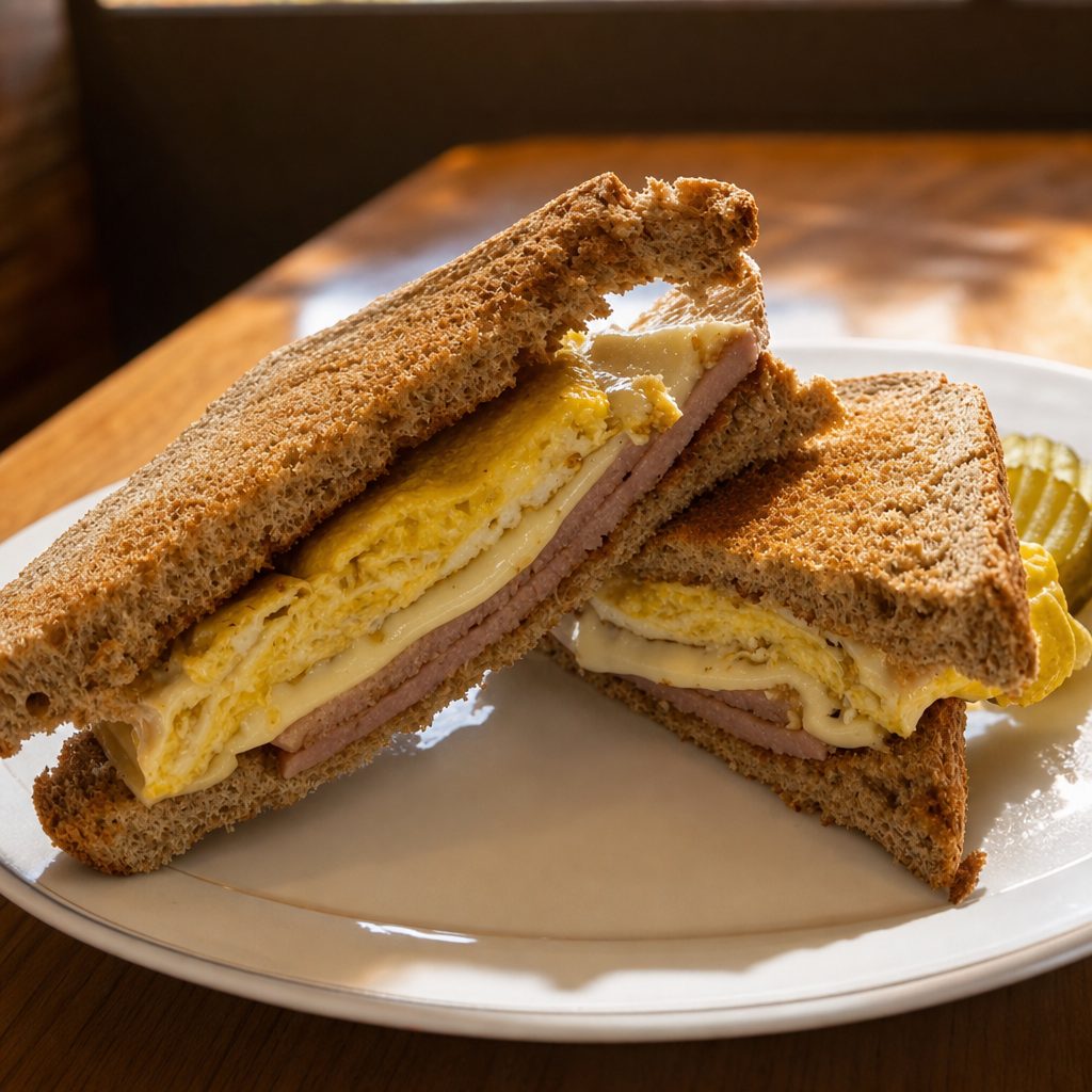 Ham & Egg Sandwich.