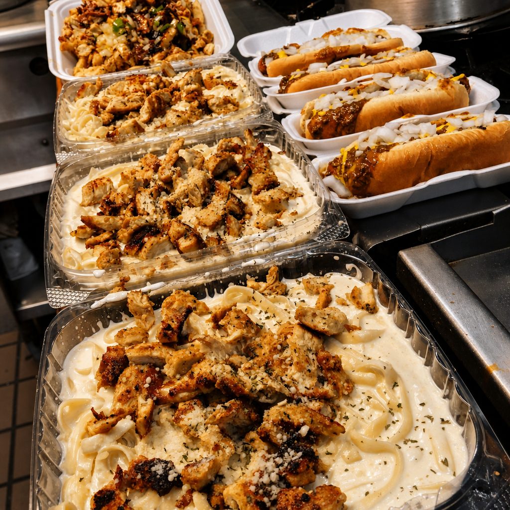 Chicken Alfredo.