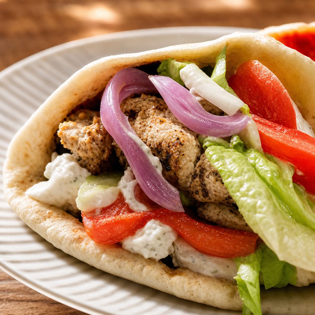 Chicken Gyro Pita.